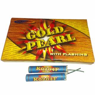 "Петарды K0204F (свет) "Gold Pearl", длина 6 см. 12 шт." фото