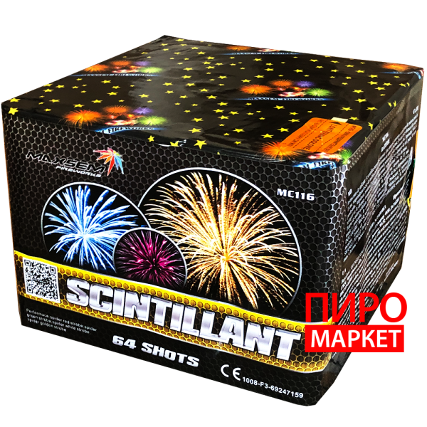 "Салют Scintillant MC116, калібр 25 мм. 64 зар" фото