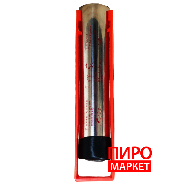 "Фальшфейер Huahai с ручкой красный 60 с." фото