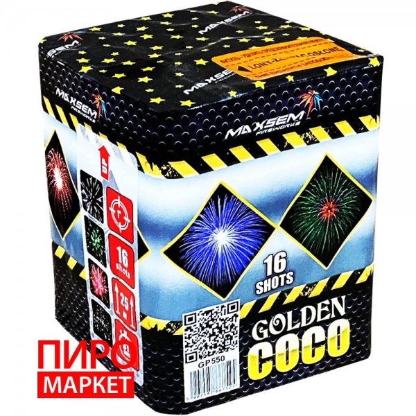 "Салют Golden Coco GP550, калибр 25 мм, 16-зар." фото