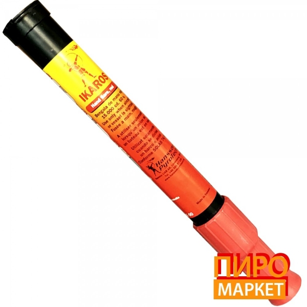 "Фальшфейер Ikaros червоний 60 с." фото