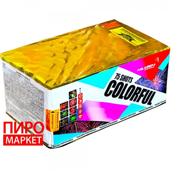 "Cалют Colorful MC121, калібр 20-30 мм. 75 зар." фото