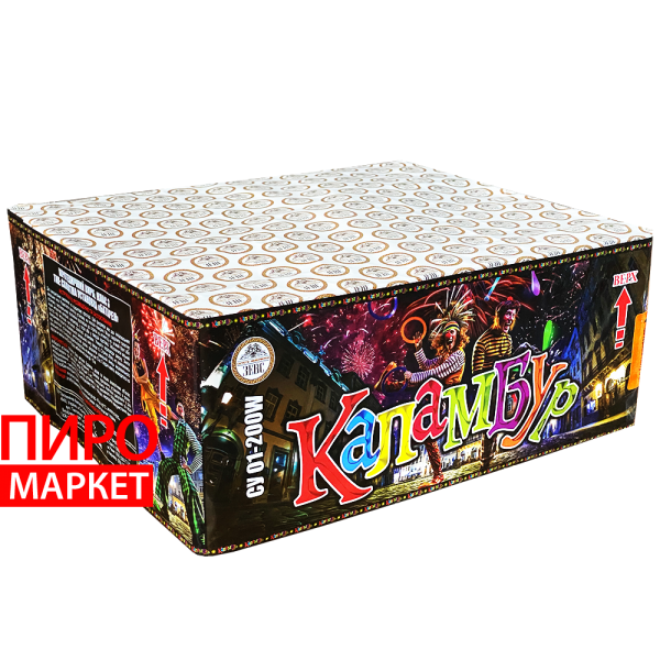 "Салют Каламбур CУ01-200W, калібр 16-20 мм, 200 зар" фото