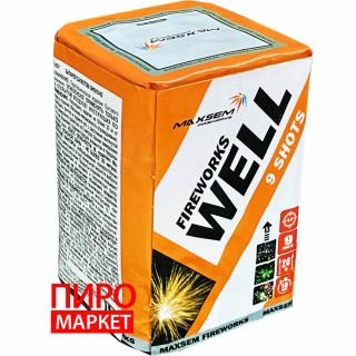 "Салют Maxsem Well Fireworks GW218-92, калибр 20 мм. 9 зар" фото