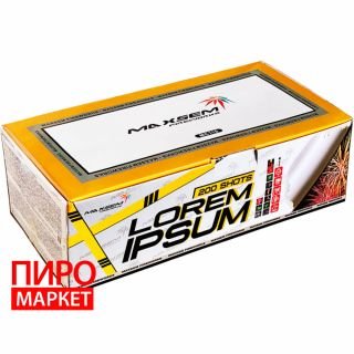 "Салют Maxsem Lorem Ipsum MC115, калибр 20 мм. 200 зар" фото