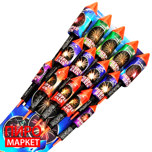 "Набір ракет Maxsem Purple Rain GWR859A 14 шт" фото