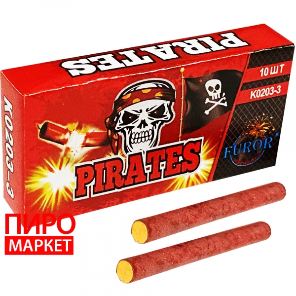 "Петарди Furor Pirates K0203-3 (3 постріли) 10 шт/уп" фото