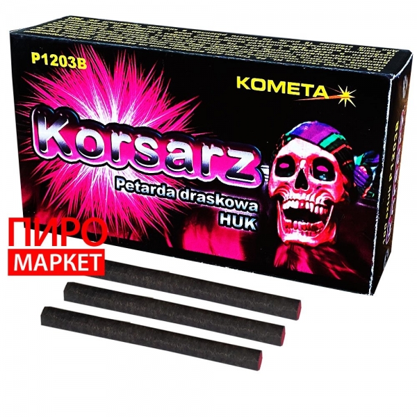 "Петарды Корсар 3 Kometa Korsarz P1203B (3 выстрела) 100 шт" фото