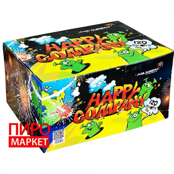"Салют Maxsem Happy Company M12120 калибр 30 мм. 120 зар." фото
