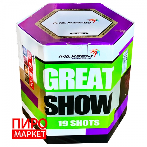 "Салют Maxsem Great Show MC200-19, калібр 50 мм. 19 зар" фото