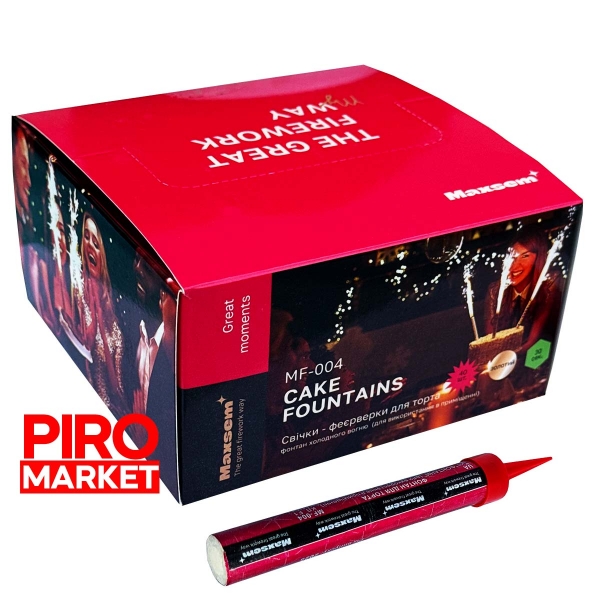 "Тортовые свечи Maxsem Cake Fountain MF-004 40 шт./уп. 30 сек. 10 см." фото