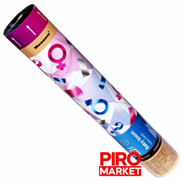 "Пневмохлопушка для Гендер Пати Maxsem Baby boom CM015" фото